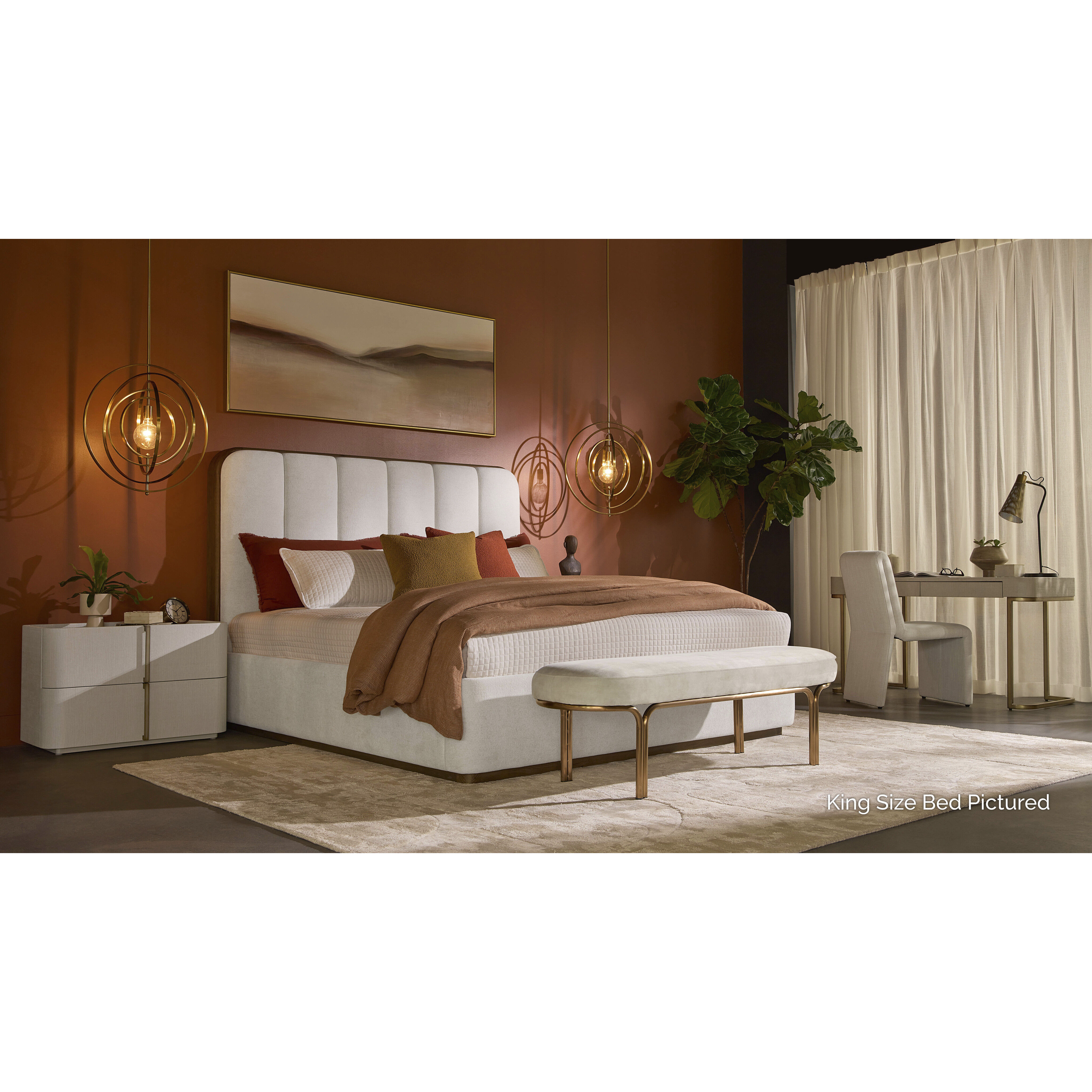 Jamille Eclipse White Bed, Queen
